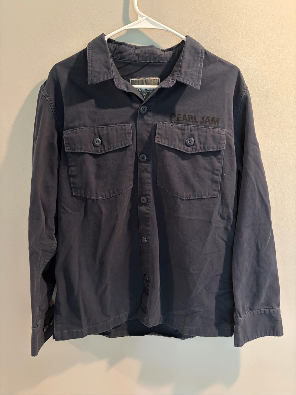 Rare Vintage Pearl Jam Button Up Shirt Strangest Tribes Seattle 1990 Medium
